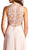 Bedazzled Illusion Jewel Sheath Evening Dress
