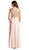 Bedazzled Illusion Jewel Sheath Evening Dress