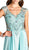 Jeweled V-neck A-line Evening Dress