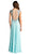 Jeweled V-neck A-line Evening Dress