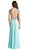 Jeweled V-neck A-line Evening Dress