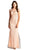 Bejeweled Lace Sheath Evening Dress