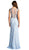 Embellished Illusion Bateau Evening Dress