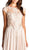 Applique Jewel Neck A-line Evening Dress