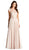 Applique Jewel Neck A-line Evening Dress