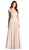 Applique Jewel Neck A-line Evening Dress