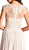 Applique Jewel Neck A-line Evening Dress