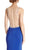 Embellished Sheer Halter Sheath Evening Dress