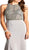 Bejeweled Halter Neck Sheath Evening Dress