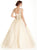 Applique Illusion Neck Quinceanera Ballgown