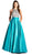Dazzling Sleeveless Halter Neck Evening Ballgown