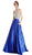 Dazzling Sleeveless Halter Neck Evening Ballgown
