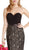 Strapless Ruched Sweetheart Lace Evening Dress
