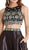 Two Piece Bedazzled A-line Prom Dress