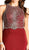 Bejeweled Halter Neck Trumpet Evening Dress
