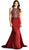 Bejeweled Halter Neck Trumpet Evening Dress