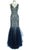 Beaded V-neck Trumpet Evening Dress