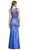 Embellished Bateau Neck Sheath Evening Dress