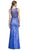 Embellished Bateau Neck Sheath Evening Dress