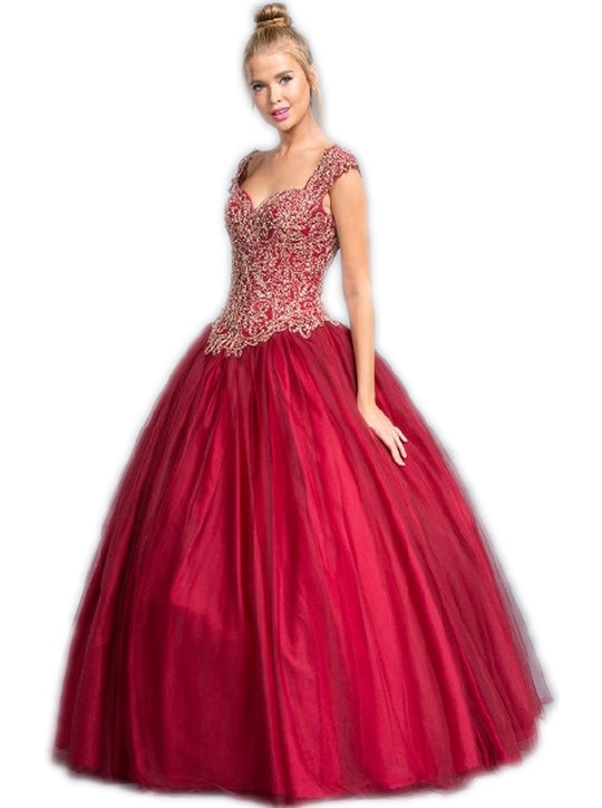 Embellished Sweetheart Evening Ballgown