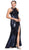 Sequined Halter Neck Sheath Prom Dress