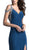 Embellished V-neck Prom Fitted Gown