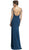 Embellished V-neck Prom Fitted Gown