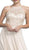 Bedazzled Illusion Halter A-line Evening Dress