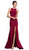 Bedazzled Bateau Fitted Prom Dress