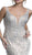 Lavish Embellished Deep V-neck Evening Dress