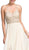Beaded Halter V-neck Prom A-line Dress