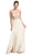 Beaded Halter V-neck Prom A-line Dress
