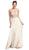 Beaded Halter V-neck Prom A-line Dress