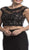 Two Piece Illusion Bateau Sheath Prom Dress