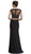 Two Piece Illusion Bateau Sheath Prom Dress