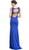 Embellished Illusion Jewel Prom Sheath Dress