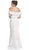 Two Piece Embroided Sheath Prom Dress