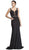 Plunging V-neck Sheath Prom Dress