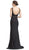 Plunging V-neck Sheath Prom Dress