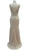 Applique V-neck Fitted Prom Dress