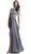 Jeweled Illusion Bateau Fitted Prod Dress