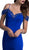 Long Bedazzled V-neck Sheath Prom Dress