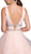 Embellished Deep V-neck A-line Prom Dress