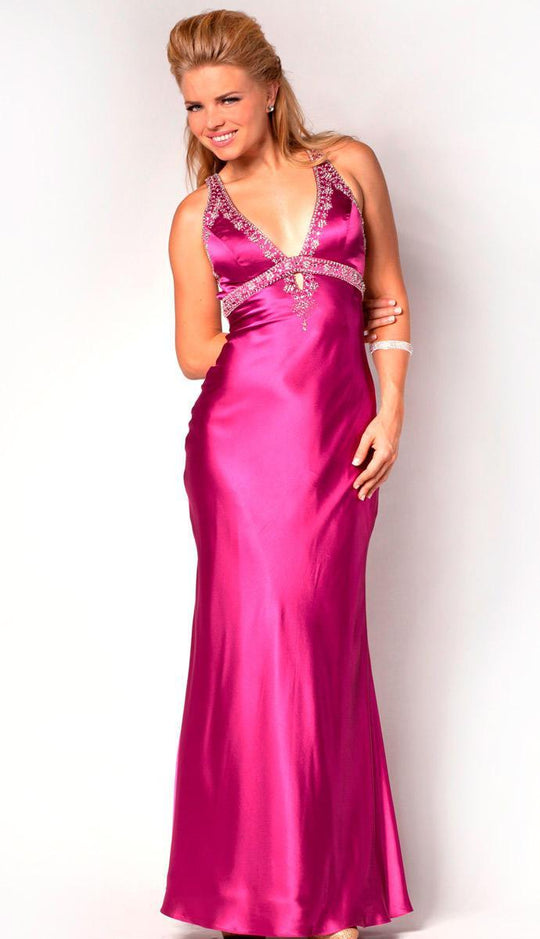 L3227 Dress in Fucshia