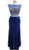 Vine Appliqued Two Piece Evening Dress