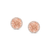 Tresor Collection - Signature Logo Earrings with Diamond frame in 18k Rose Gold