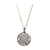 Siganture Diamond 20mm Logo Pendant in 18k Rose Gold