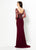 Montage by Mon Cheri - 219973 Bead Embellished Sheath Dress In Red