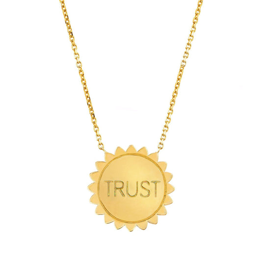 Logan Hollowell - Trust the Universe Medium Sunshine Necklace SOLID