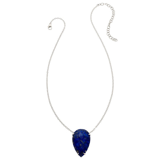 Lotus Beauty Necklace - Lapis Lazuli